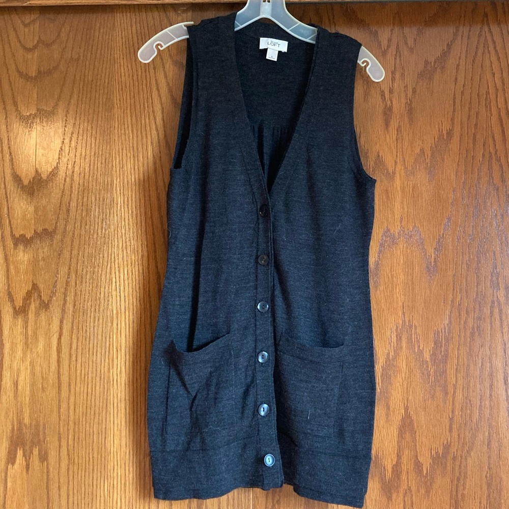 Anne Taylor LOFT wool blend sweater vest